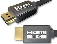 bivani 8K HDMI 2.1 Cable - 1 Metre 48 Gbps HDMI Cable - up to 10K, 8K @ 60HZ, 4K @ 120HZ - HDR10+, eARC, VRR, CEC, High Speed Ethernet - PS5 & Xbox Series X Ready - Nylon Jacket - Basic Series - 1M