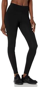 Danskin Women's Signature Wide Waist Yoga Ankle Legging, Rich Black, Medium