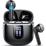 Wireless Earbuds, Bluetooth 5.4 Headphones In Ear with 3D Stereo Deep Bass, 4 ENC Noise Cancelling Mic, New Wireless Earphone with 40H Playtime, LED Display, IP7 Waterproof Bluetooth Earbuds, USB-C