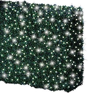 Collections Etc Solar Powered Outdoor String Lights, Decoration for Garden, Yard, Patio, Christmas, Tree, Party, Holiday, Home, White, 500