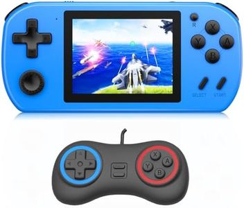 CULAGEiMi Handheld Game Console for Kids Adults Built-in 270 Retro Video Games, Portable Gaming System with Rechargeable Battery Gamepad, Mini Arcade Toys Supports 2 Players Birthday Xmas Gifts, Blue