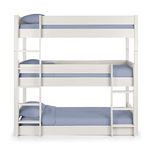 Julian Bowen Bunk, Engineered Wood, White, Single