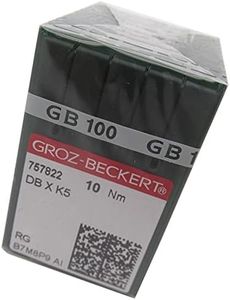 GROZ-BECKERT Needle in CKPSMS Clear Plastic Box- 100 Groz Beckert DBXK5 Industrial Embroidery Sewing Machine Needles Compatible with Tajima Barudan SWF (Size 100/16)