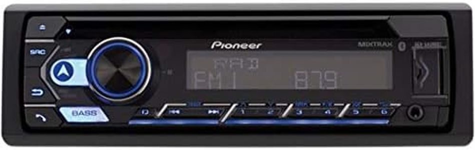 Single-Din in-Dash CD Player with Bluetooth