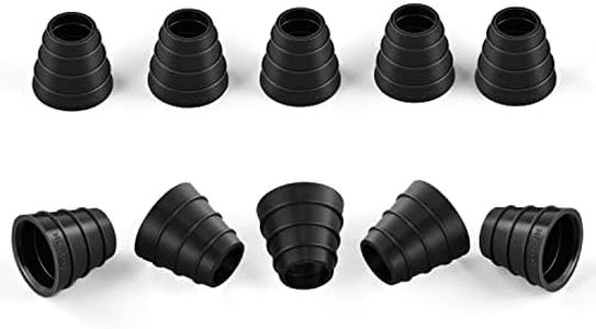 Hookah Hose Grommets Silicone Gasket - Kitosun Original Hookah Accessories Durable Silicon Plug Grommets Ensure air-Tight Seal Prevent Shisha Hoses Falling Out While Smoking (Black)