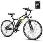 Heybike Race Max 27.5" Electric Bike for Adults 500W Brushless Motor 48V 12.5AH Removable Battery Ebike Light Weight Commuter Electric Mountain Bike 7-Speed Front Fork Suspension