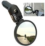 Hafny Bar End Bike Mirror, Stainless Steel Lens, Safe Rearview Mirror, HF-MR083 (62mm Diameter)