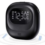 PPLEE - Vibrating Alarm Clock for Adults Heavy Sleepers, Dual Alarms, Digital Clock for Bedroom, Bed Shaker with USB Port, Vibration Force, 3 Activation Modes, Setting