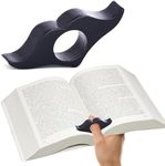 Brite Crown Book Page Holder - Book Thumb Page Holder for Convenient Reading - One Handed Book Holder - Reading Accessories - Book Place Holder - Ideal Gift for Book Lovers - Black