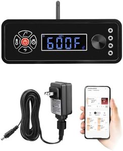 Upgraded Smart WiFi Control Board Kit/Controller (with APP Control) Fit for Masterbuilt Gravity Series 560/800/1050 Digital Charcoal Grills and Smoker MB20041220 with Splash-Proof Power Adapter