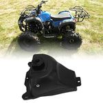 ATVs Gas Fuel Tank, Metal Fuel Gas Tank, Black Fuel Gas Tank with Cap Replacement Cap Fit for 50cc/70cc/90cc/100cc/110cc/125cc Kids