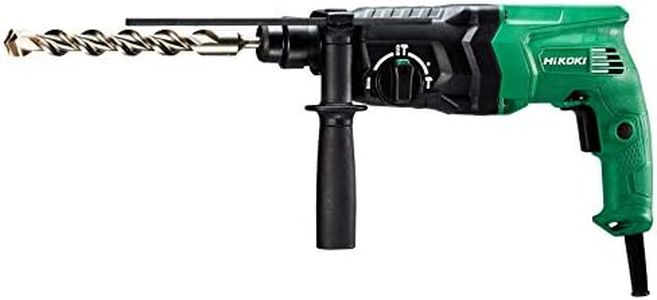 HIKOKI 57201108 - Marteau combiné Léger SDS-Plus à 3 positions 730W 2,7J 1050 tr/min 3950 imp jusqu'à 24 mm Béton avec Coffret DH24PH2Z