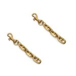 Ruwado 2 Pcs Bag Strap Extender Metal 4.85 Inch Purse Replacement Chain Bag Accessories for Women Girls Purse Handbags Shoulder Bag Decoration (Antique Gold)