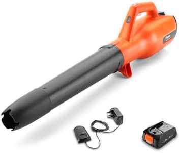 Flymo 18V EasiClear 100 Cordless Garden Blower Kit - With 18V POWER FOR ALL Battery and Charger Included, For Clearing Patios and Gardens of Leaves, Controllable Airflow, Variable Speed