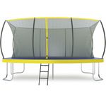 ZERO GRAVITY Ultima 5 Rectangular Barrel Trampoline in 3 Sizes. High Specification with Safety Enclosure Netting and Ladder (15ft x 10ft Barrel)