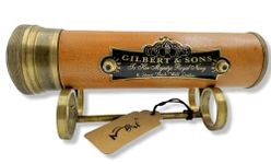 MAH Best Handmade Brass Kaleidoscope Nautical Vintage Antique Style with Stand Gift for Everyone with Leather -3046