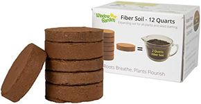 Window Garden Expanding Organic Fiber Soil 12qt and Hydrating Bag, Potting Soil for Planting Indoors or Outdoors, Plant Soil for Any Seed Starting Kit, Microgreens or Succulent, Easy-to-Store Soil