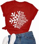 Magic Kingdom Shirt for Women Castle World Park Trip Graphic Tee Family Magical Summer Vacation T Shirt, Red-s, X-Large