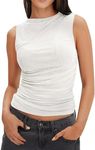 ZESICA Womens Mesh Tank Top 2024 Su