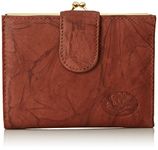 Buxton Women's Heiress Double Cardex Wallet, Mahogany, One Size