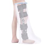 Apasiri Cast Cover Full Leg for Shower, Reusable Waterproof Cast Protector for Adult Leg, Knee, Ankle, Foot, Watertight Seal Cast Bag Keep Your Cast Dry In The Shower