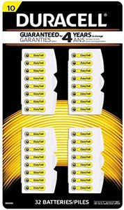 32pk Duracell Size 10 Mercury Free Zinc Air Hearing Aid Battery DA10B32ZM