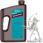 SUNLU 3KG Standard Resin White, 3D Printer Resin 405nm UV Curing Standard Photopolymer Rapid Resin for LCD/DLP/SLA Resin 3D Printer, High Precision, Low Shrinkage, White 3000g