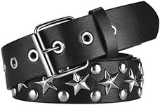 CWCYYDSYY Studded Star Belts Y2K Pu