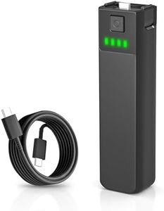 RORALMA 5000mAh Pocket 3 Battery Handle fit for DJI osmo Pocket 3 Battery, Built-in 22.5W Fast Charge and Reserved 1/4” Thread