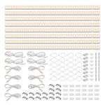 Barrina T5 Grow Lights for Indoor Plants Full Spectrum, 2ft 80W (8 x 10W, 500W Equivalent), LED Grow Light Strip for Greenhouse, Plant Grow Shelf, Easy Installation, Yellow, 8-Pack