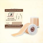 JOICE IMPEX Silicone Scar Sheets Scar Removal Silicone Scar Tape 1.6"x60" for Softening and Flattening Scars, Acne, C-Section, Keloid Surgery, Painless Removal, Reusable, Washable