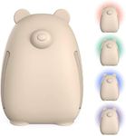 Pure Enrichment PureBaby Kids Bear Air True HEPA Air Purifier - Energy Star Rated, 4 Stage Filtration, UV-C Light, Night Light for Medium-Large Rooms - Baby Nurseries, Kid Bedrooms (Sweet Oat)