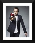 Tallenge - An Apple A Day Keeps Doctor House Away - House MD - Small Poster Paper - Framed (12 x 17 inches)