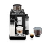 De'Longhi Rivelia Automatic Espresso Machine, Integrated Grinder, Two Removable Bean Hoppers, Automatic Milk Frother for Hot and Iced Lattes, Coffee, and more, Black