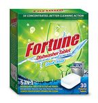 FORTUNE Dishwasher Tablets, 5 in 1 Action, Fresh Scent, 600 Count (600)