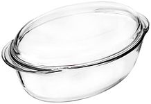 Pyrex Essentials Glass oval Casserole high resistance, 3 L