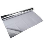 Toolly Adhesive Backed Aluminized Fiberglass Sheet, 36 x 48 Inch Practical Heat Shield Protection Barrier Cover Aluminized Heat Shielding Mat for Hose and Auto Use