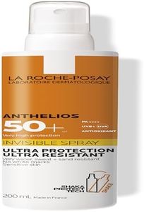 La Roche-Posay Anthelios Invisible Spray SPF50+, Very High Sun Protection Body Sunscreen, UVA UVB Protection, Water Resistant, Shea Butter, Lightweight Finish, 200ml