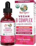 MaryRuth Organics Vitamin B Complex | B Vitamins Complex | Biotin | Vitamin B12 | Niacin | Folate | Metabolic Support Supplement | Vegan | USDA Organic | Non-GMO | Gluten Free | 2 Month Supply