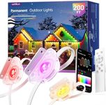 addlon 200FT Outdoor Lights, Waterproof Outdoor Holiday Lights for House Christmas Decorations