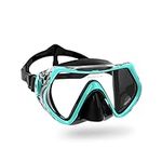 WACOOL Adults Teens Youth Kids Snorkeling Diving Scuba Swim Swimming Mask Anti-Fog Coated Glass Diving Anti-Splash (Kids Malachite Green)