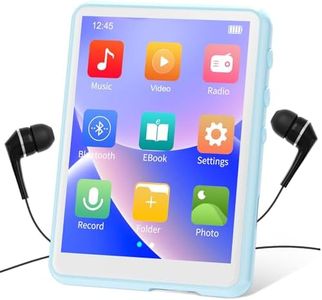 64GB MP3 Player with Bluetooth 5.3 ，MECHEN 2.4" Full Touch Screen，Portable Digital Music Player with Speaker，FM Radio, Line Recording, HiFi Lossless Sound, Support up to 128GB