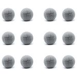 pintoc 12 PCS Precut Walker Tennis Ball for Furniture Legs and Floor Protection, Heavy Duty Long Lasting Felt Pad Covering,Grey