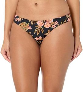 Billabong Women's Standard Hooked on Tropics Lowrider Bikini Bottom, Black Pebble, X-Large