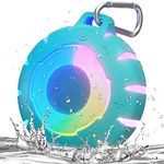 HEYSONG Waterproof Bluetooth Speaker, Shower Speaker with HD Sound, LED Light, Floating, Lightweight Portable Speakers for Travel, Pool, Beach, Kayak, Gifts for Girl, Teen