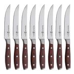 Messermeister Avanta Knife Bundle with (8 pc.) Steak Knife Pakkawood Gift Box German Steel