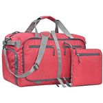 FATMUG Polyester Foldable Duffle Travel Bag Luggage For Travel, Packing And Storage - Men & Women - (60 L, Red, 28 Cm)