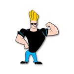 Bhai Please Johnny Bravo Wooden Fridge Magnet (Pack of 1) Fun Comic Character Gift and Decoration