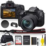 Canon EOS 90D DSLR Camera with 18-135mm Lens with Padded Case, Memory Card, and More - Starter Bundle Set -(International Model)