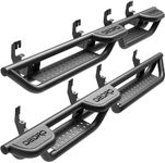 OEDRO Running Boards: Compatible with Chevy Colorado/GMC Canyon Crew Cab 2015-2025, Wheel-to-Wheel Side Steps Two-Stairs Bed Access Nerf Bar Rails